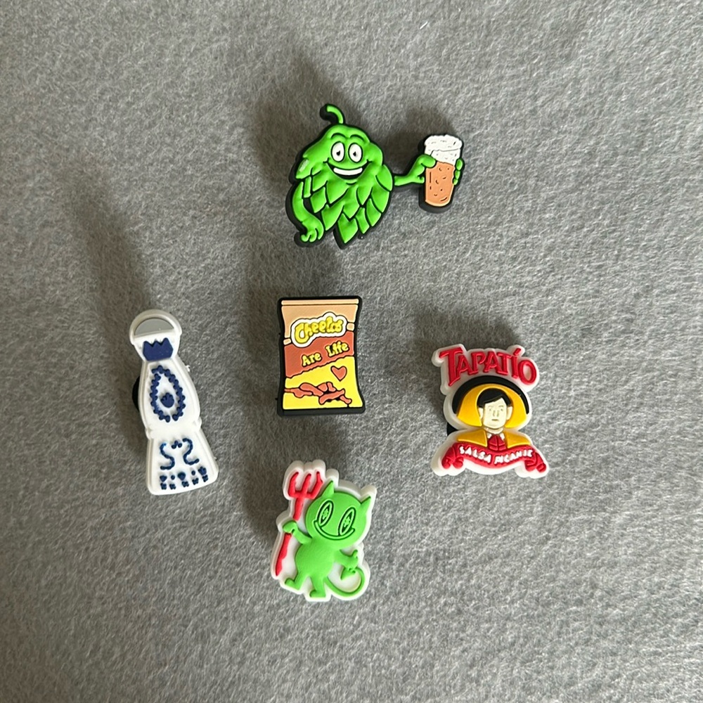 Brand New, Set of 5 Charm Jibbitz